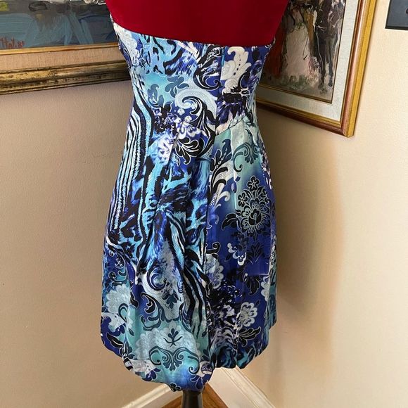 CACHe Silk Strapless Dress Sz 4 - Picture 6 of 14